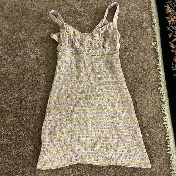 Free People Intimately Juniper Smocked Bodycon Slip - Picture 2 of 8
